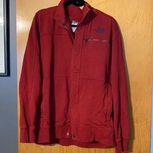 Men’s Northface Red zip sweatshirt